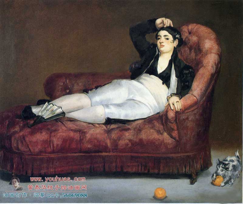 »ͻƷ:ŮбΣYoung Woman Reclining in Spanish Costume